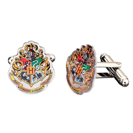 Harry Potter Hogwarts Crest Silver Plated Cufflinks