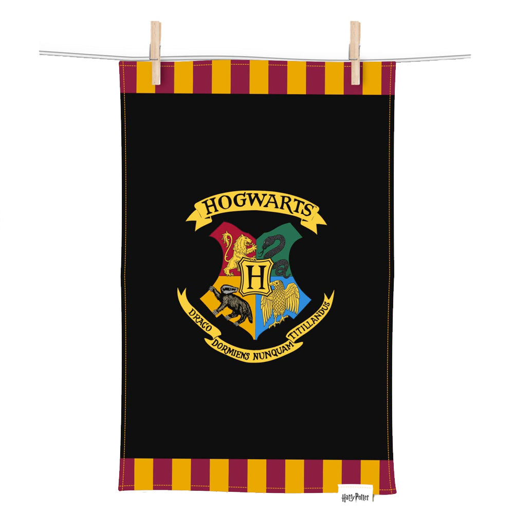 Harry Potter Hogwarts Crest Tea Towel