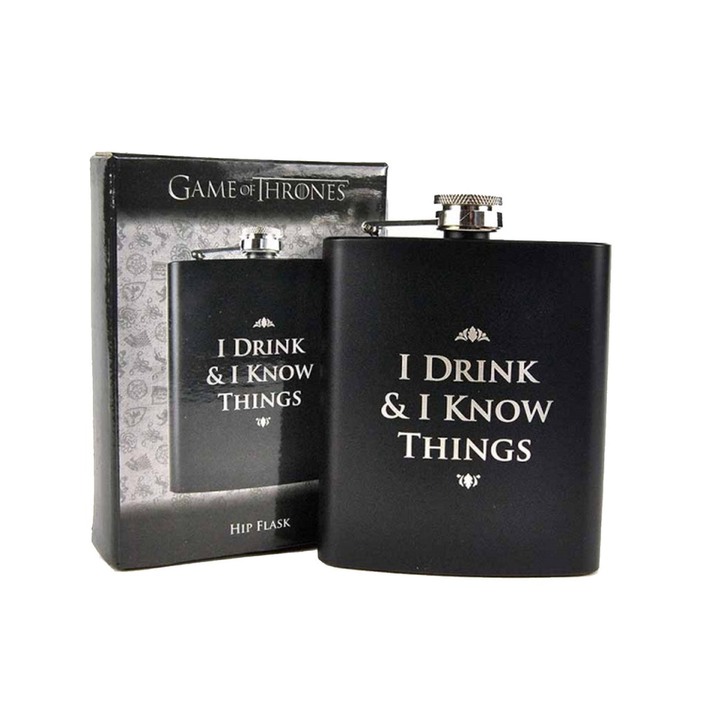 Game of Thrones "I Drink and I Know Things" Hip Flask