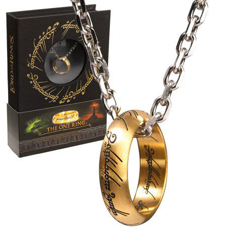 The Lord of the Rings One Ring and Chain (Stainless Steel)