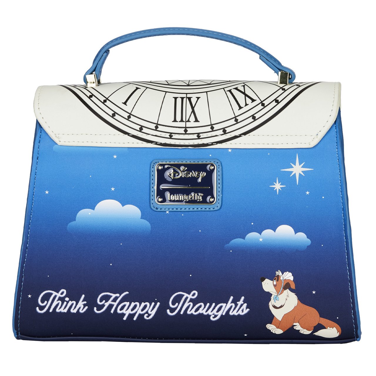 Loungefly x Disney Peter Pan Glow Clock Crossbody Bag