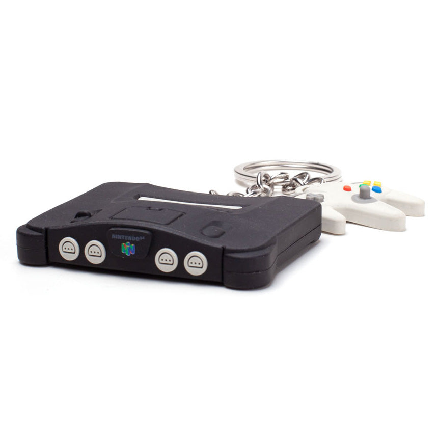 Nintendo 64 Console Rubber Keychain