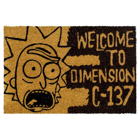 Rick and Morty Dimension C-137 Coir Doormat