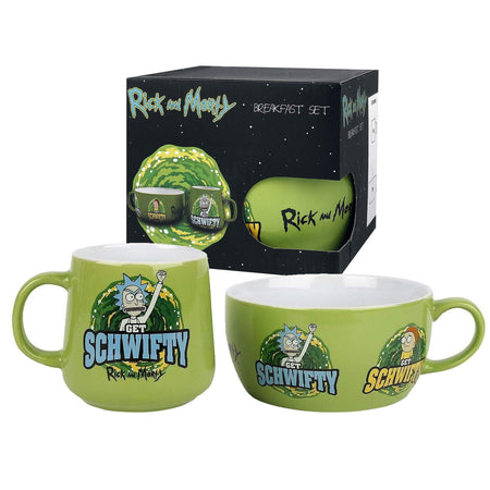 Rick and Morty Get Schwifty Breakfast Set