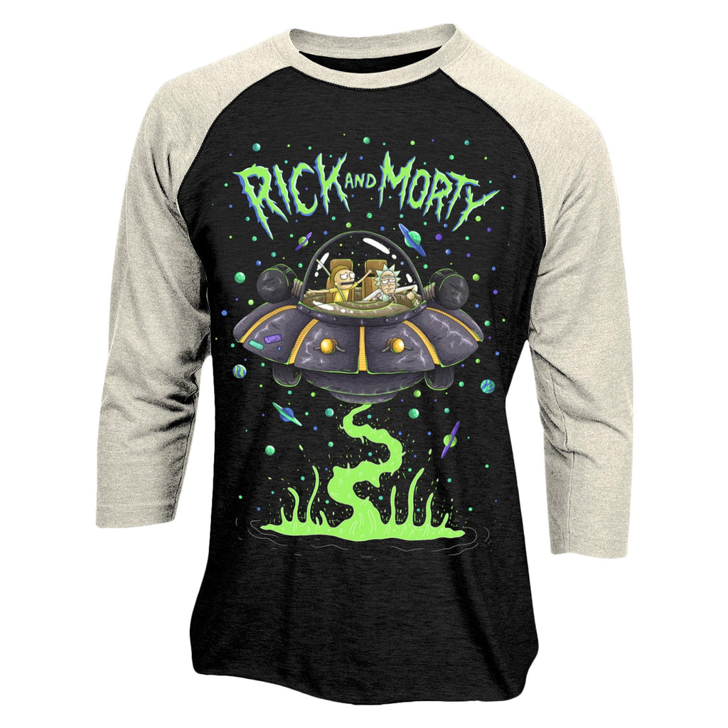 Rick & Morty Space Cruiser Baseball T-Shirt