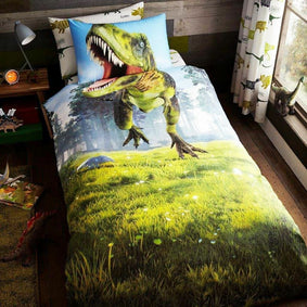 Dinosaur T-Rex Single Duvet Cover Bedding Set