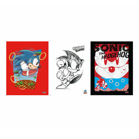 Sonic The Hedgehog Art Collection Prints (3 pack)