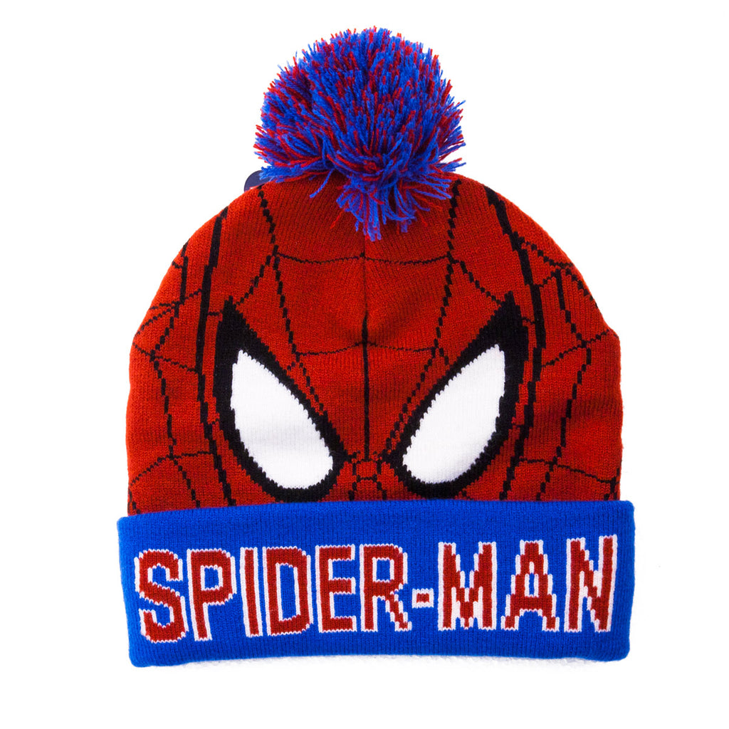 Spiderman Character Knit Bobble Hat