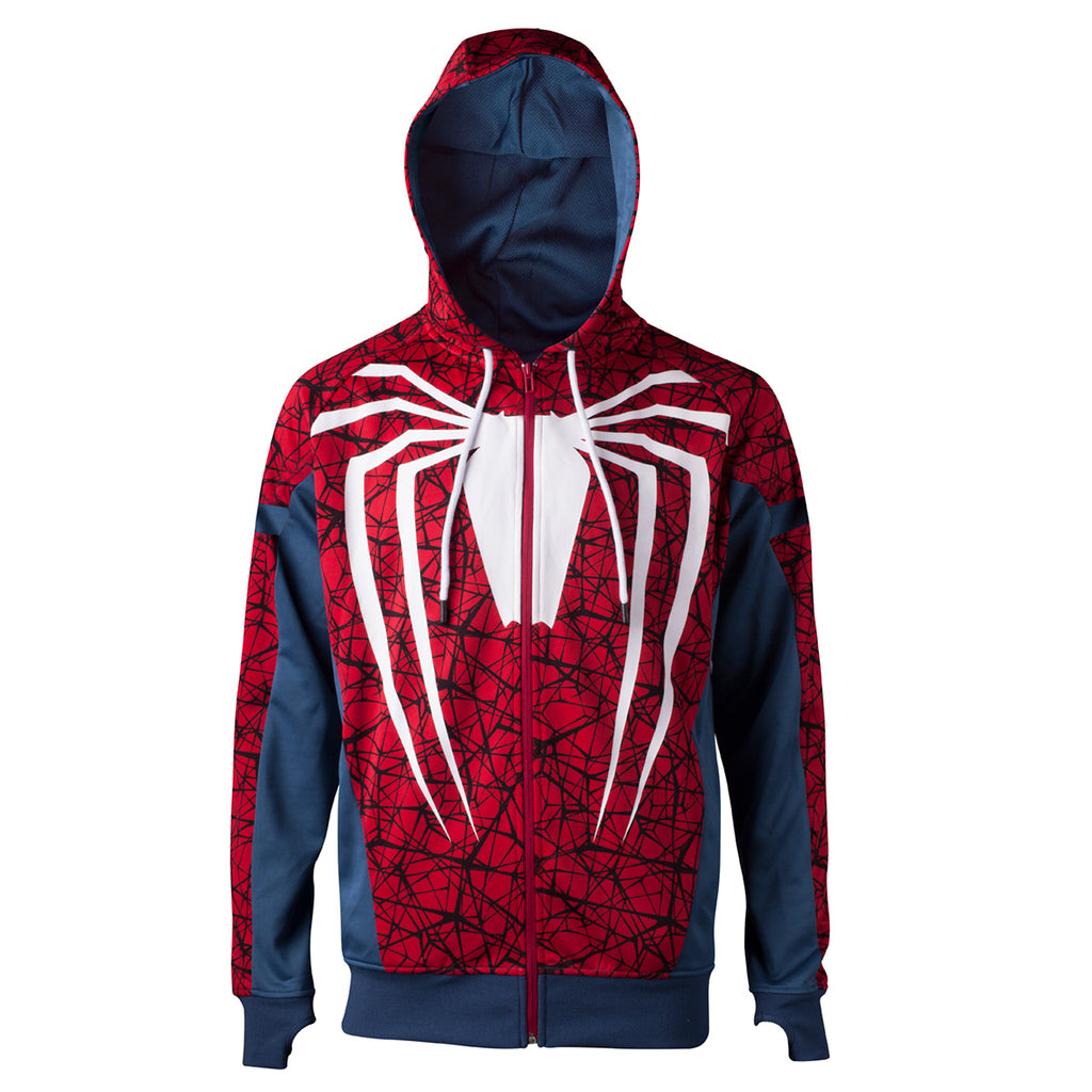 Marvel PS4 Spider-Man White Spider Costume Hoodie