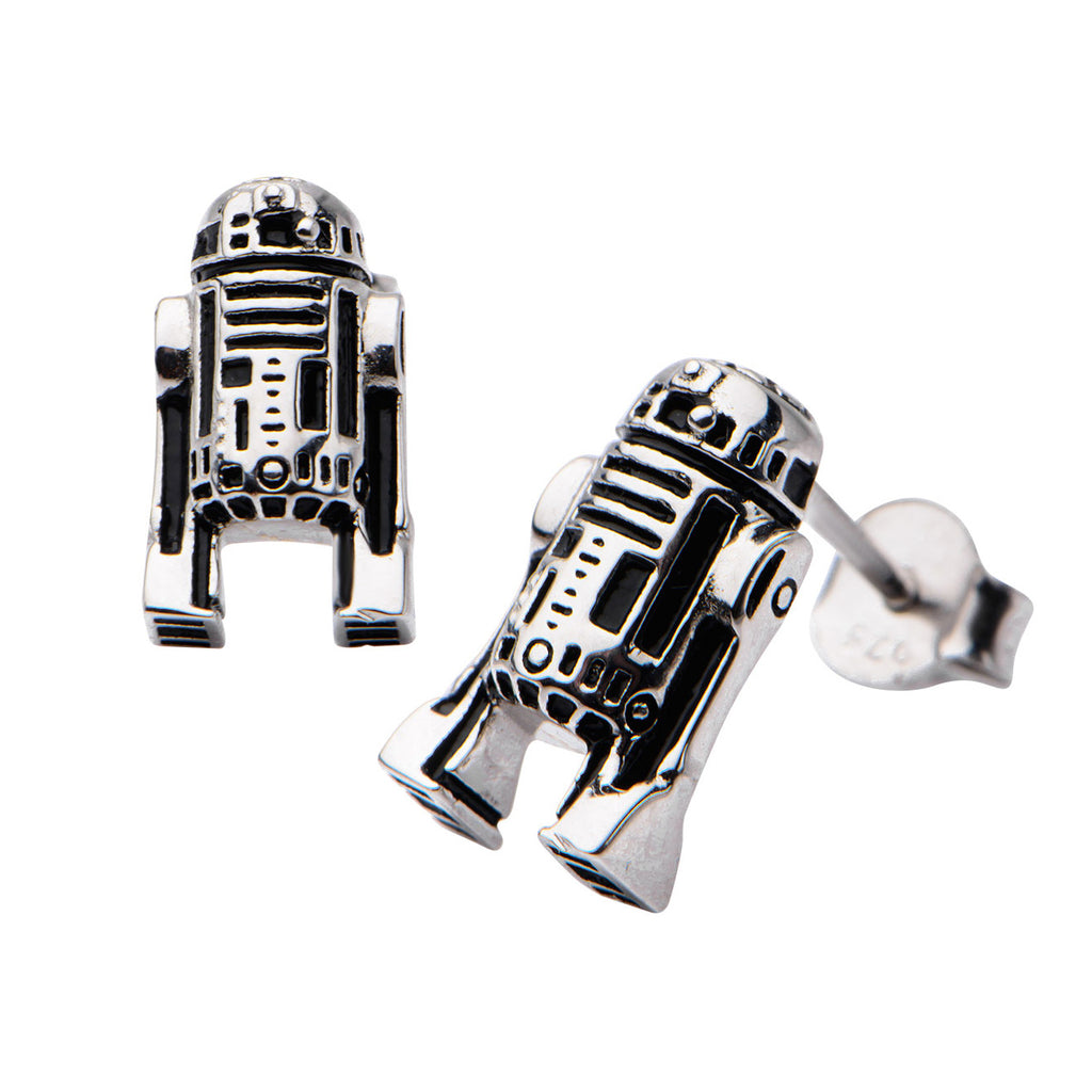 Star Wars R2-D2 Sterling Silver Earrings