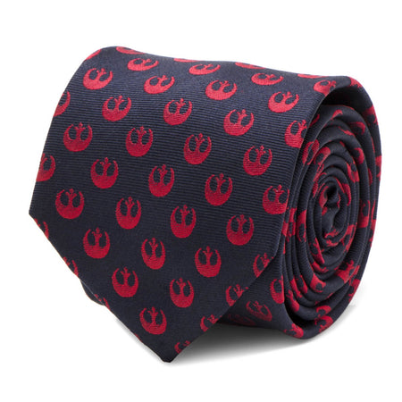 Star Wars Rebel Logo Black and Red Silk Tie