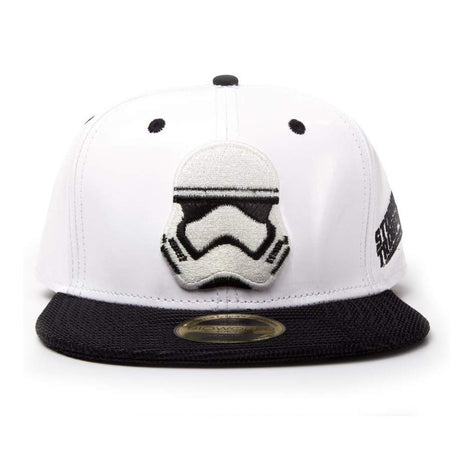 Star Wars Stormtrooper White Snapback Cap with Embroidered Helmet