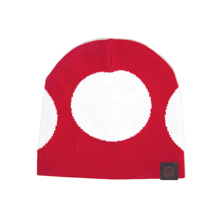 Super Mario Red Super Mushroom Beanie Hat