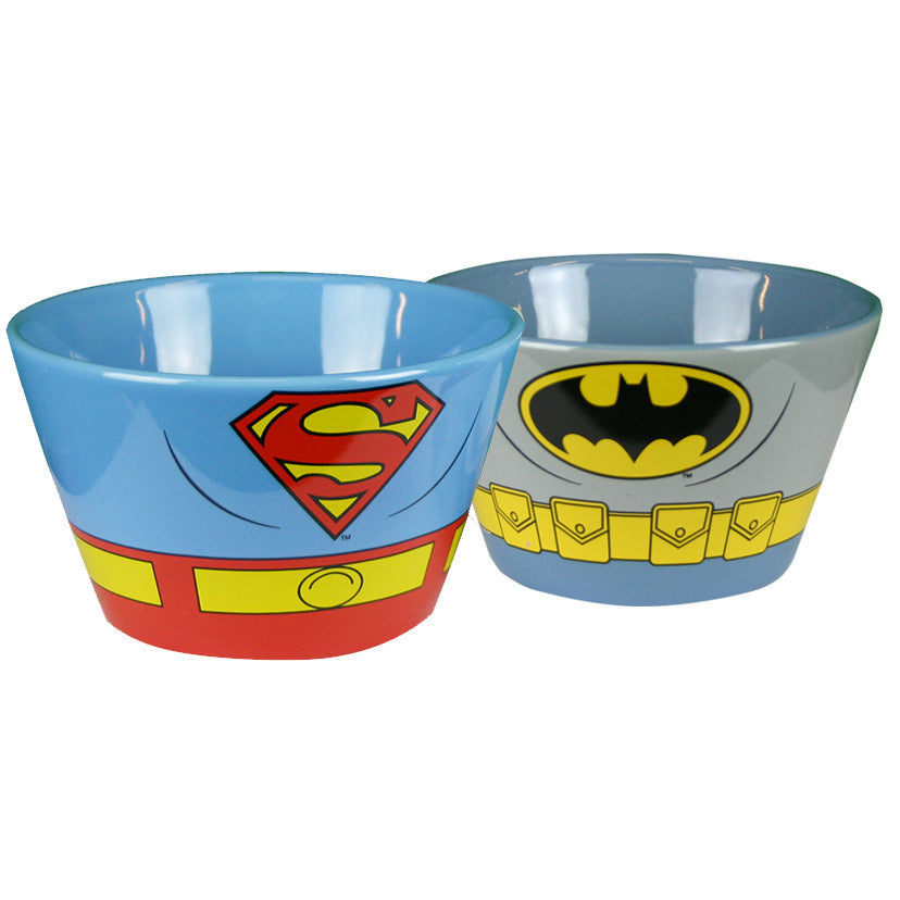 Batman & Superman Ceramic Bowl set