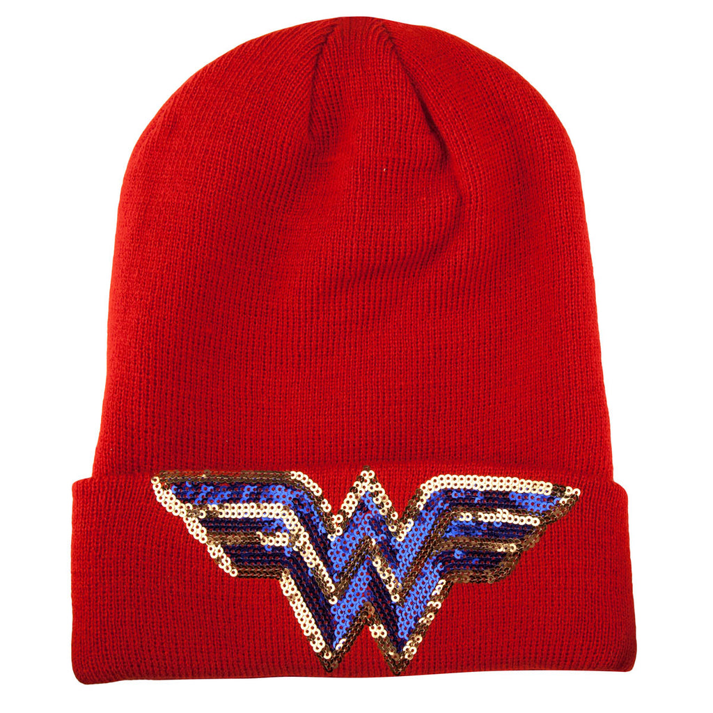Wonder Woman Sequin Beanie Hat